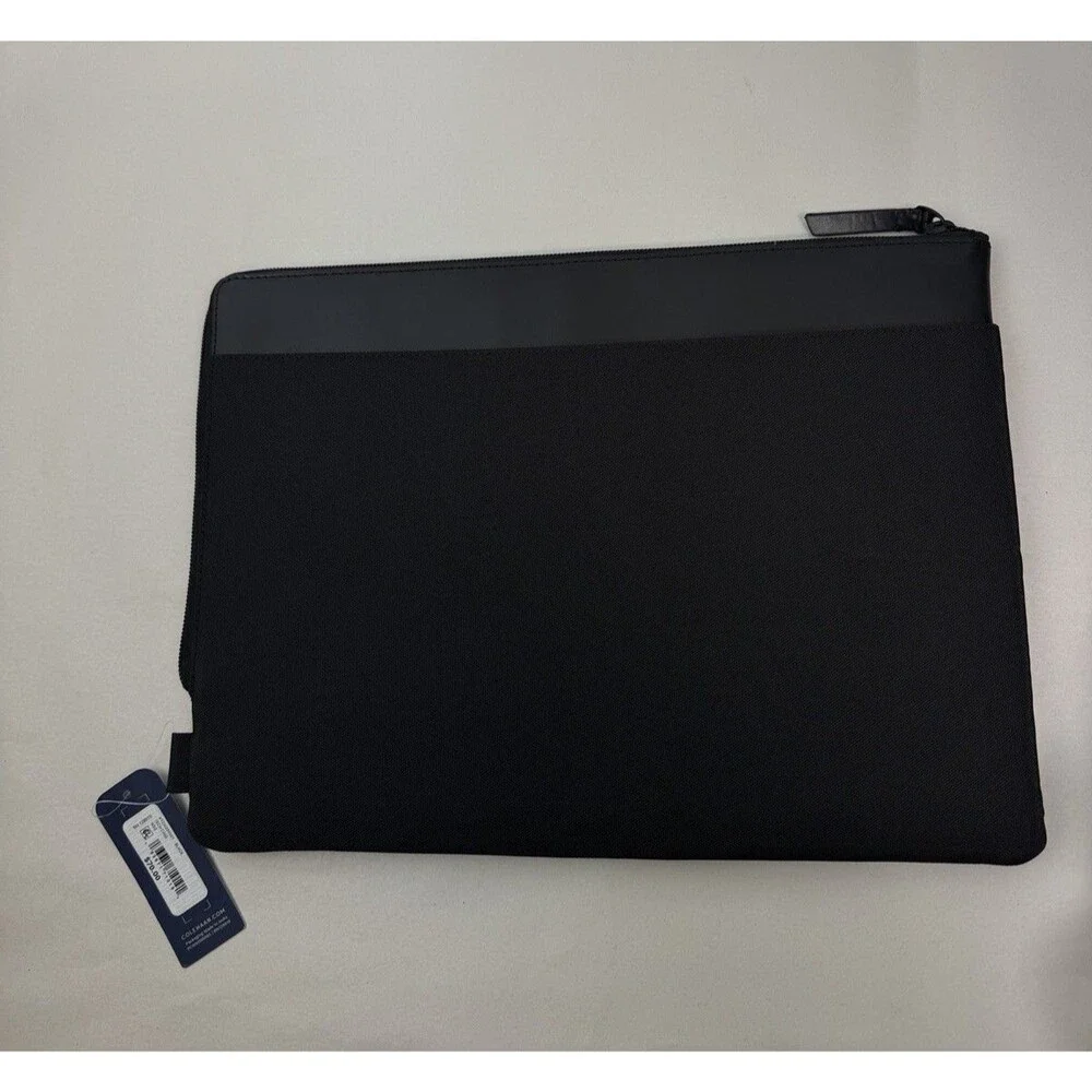 Cole Haan Nylon/Leather Tech Case Laptop Bag NWT